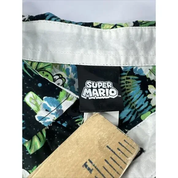 Nintendo Yoshi Tropics Button-Up Hawaiian Shirt BoxLunch XXL - Picture 3 of 8